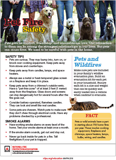 Pet Fire Safety, 103KB PDF
